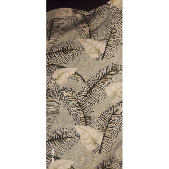 ! Hawaiian Print 80% Silk Button Up Collared Shirt Xl - Picture 5 of 7